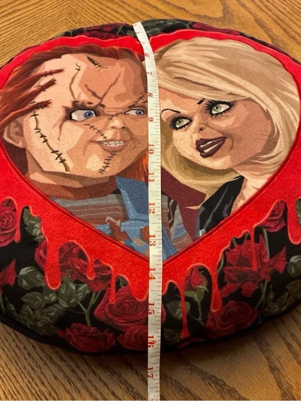 Chucky & Tiff Forever Horror Accent Pillow
